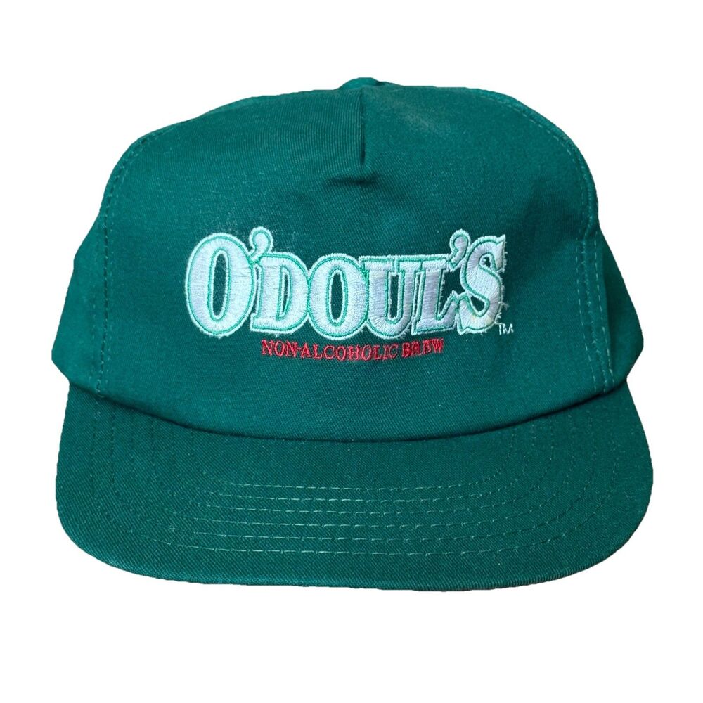 Vintage 80s O’Doul’s Beer Snapback Hat USA Made Green Promo Cap Rare